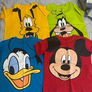 Disney Kids Short Sleeve Tees - Red, Blue, Yellow, Green